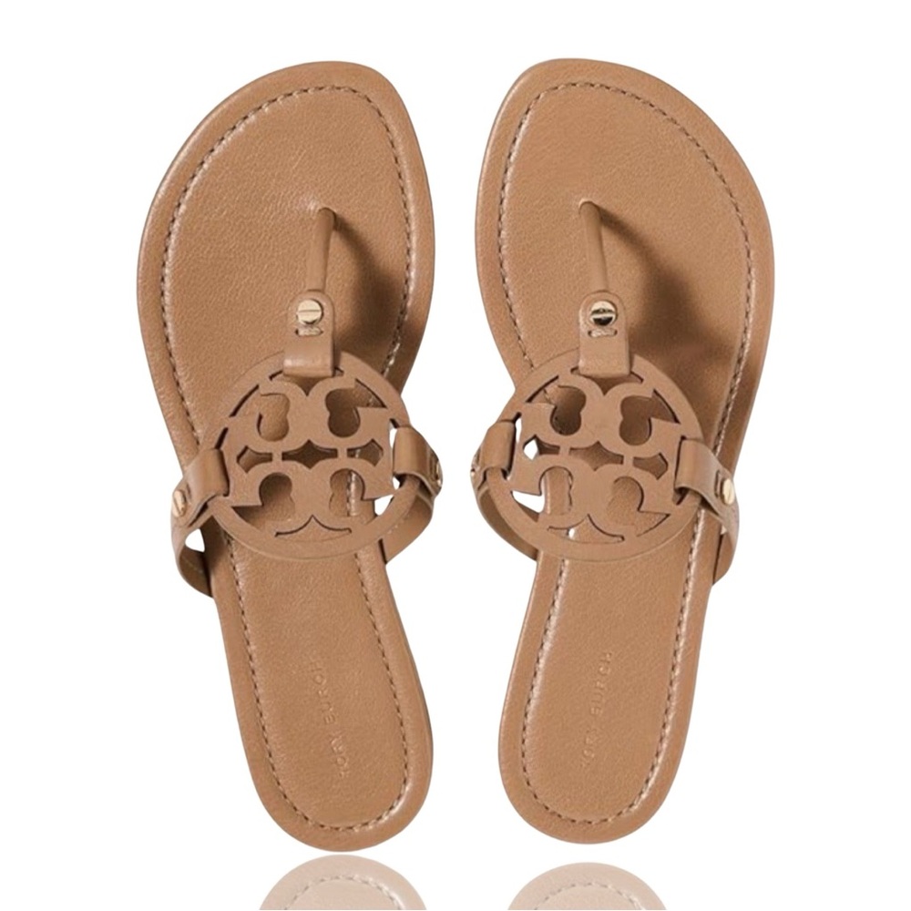 Tory Burch Women's Miller Thong
Sandals, Tan, 8-1/2 Medium US